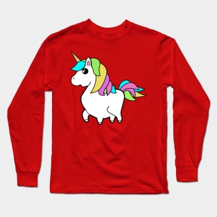 chubby Unicorn kid Long Sleeve T-Shirt